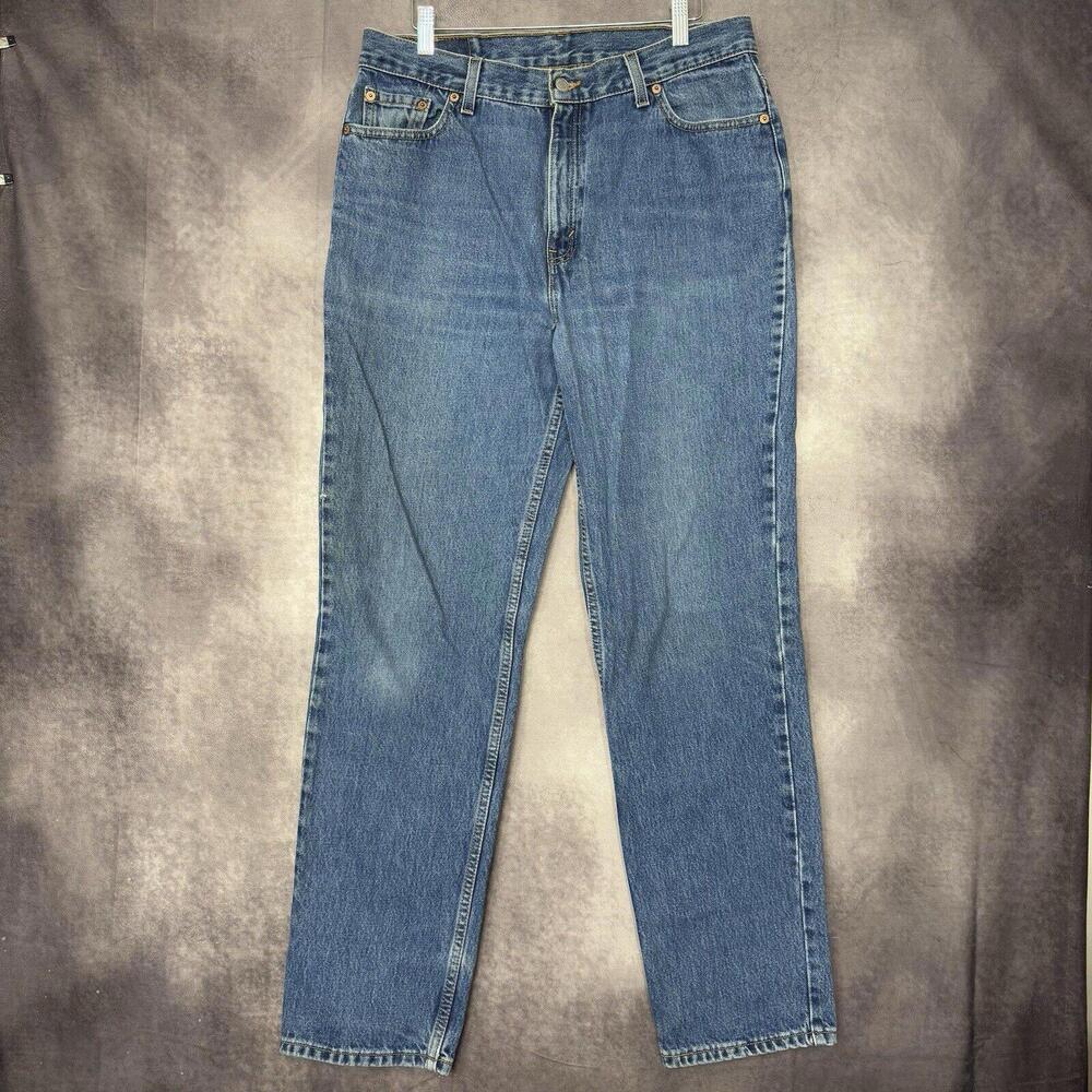 Vintage Levis 512 Red Tab Women Size 16 REG Slim Fit Straight Leg Made In USA